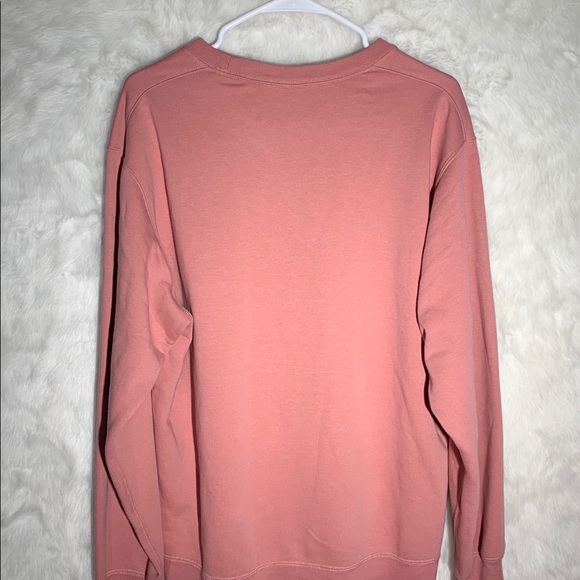 Disney Mickey Mouse Sweatshirt L Peach Pink - Picture 2 of 4